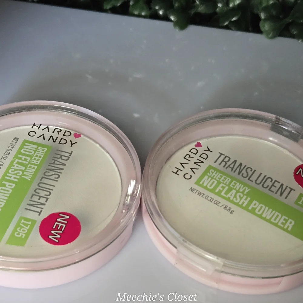 NEW HARD CANDY Two Translucent Sheer 1795 No flash powder 0.31oz Sealed X2